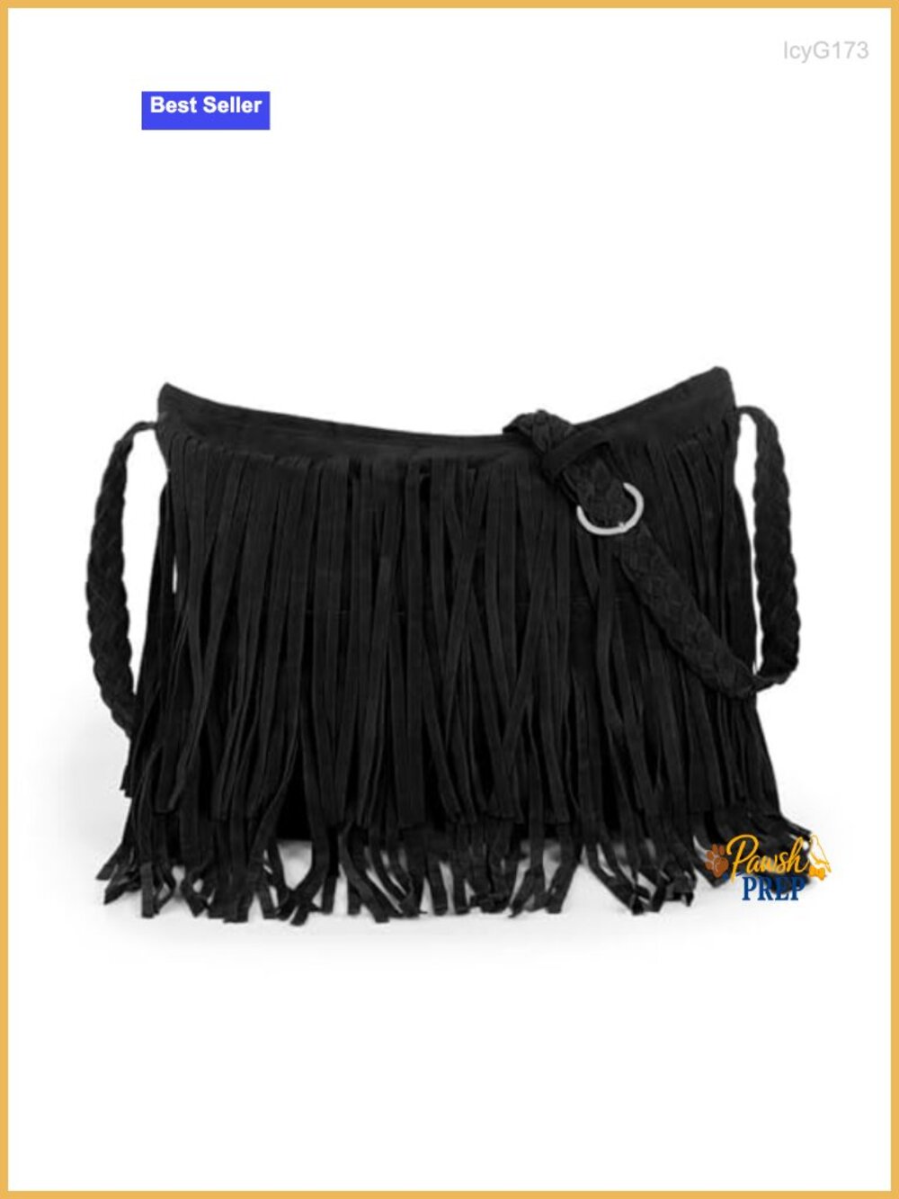 Women Faux Leather Tassel Hobo Crossbody Bag Large Woven Strap